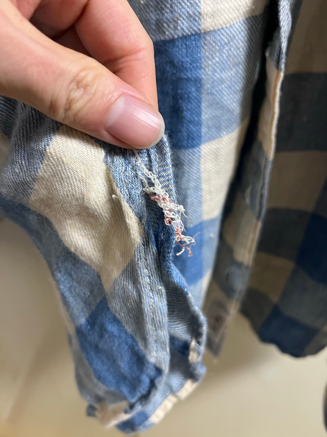 더블알엘 린넨 플렌드 체크셔츠 m 상품이미지7