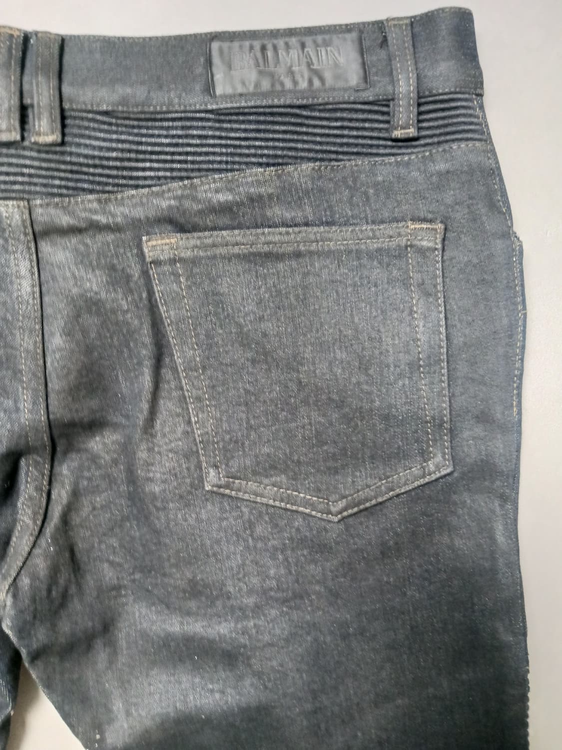 새상품 [36] 발망 블랙 슬림 바이커진 청바지 상품이미지9