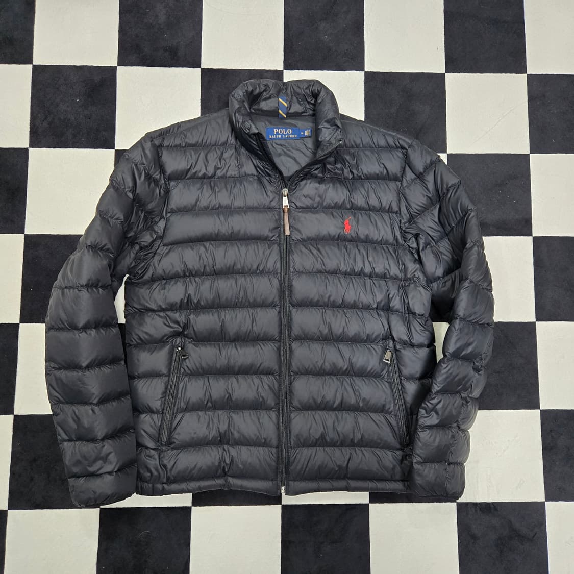M 폴로랄프로렌 패커블 경량 오리털 다운 자켓 블랙 상품이미지1
