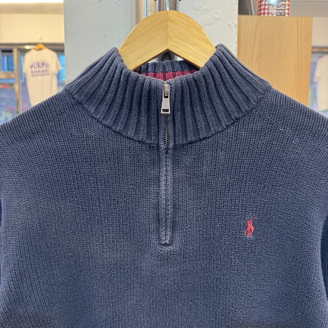폴로 랄프로렌 하프집업 코튼 니트 B66 상품이미지2