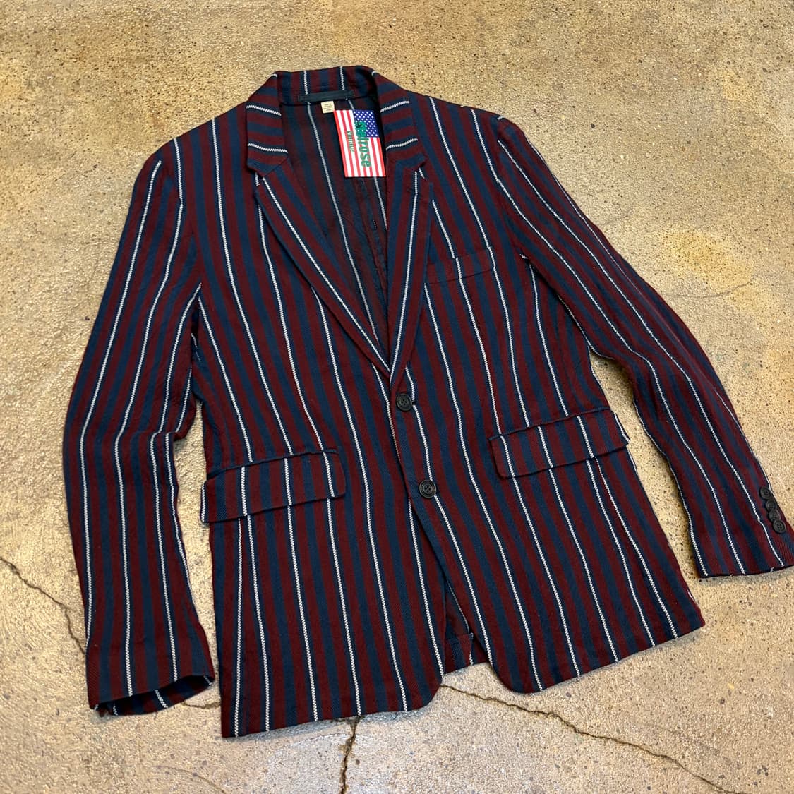 버버리 빈티지 울 스트라이프 블레이저  상품이미지2