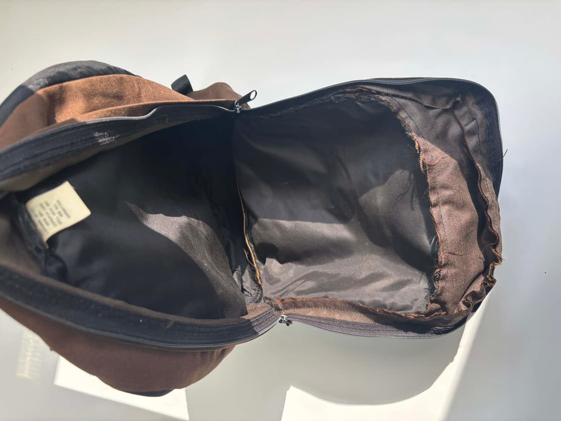 90s 이스트팩 가죽 백팩 브라운 made in usa 상품이미지6