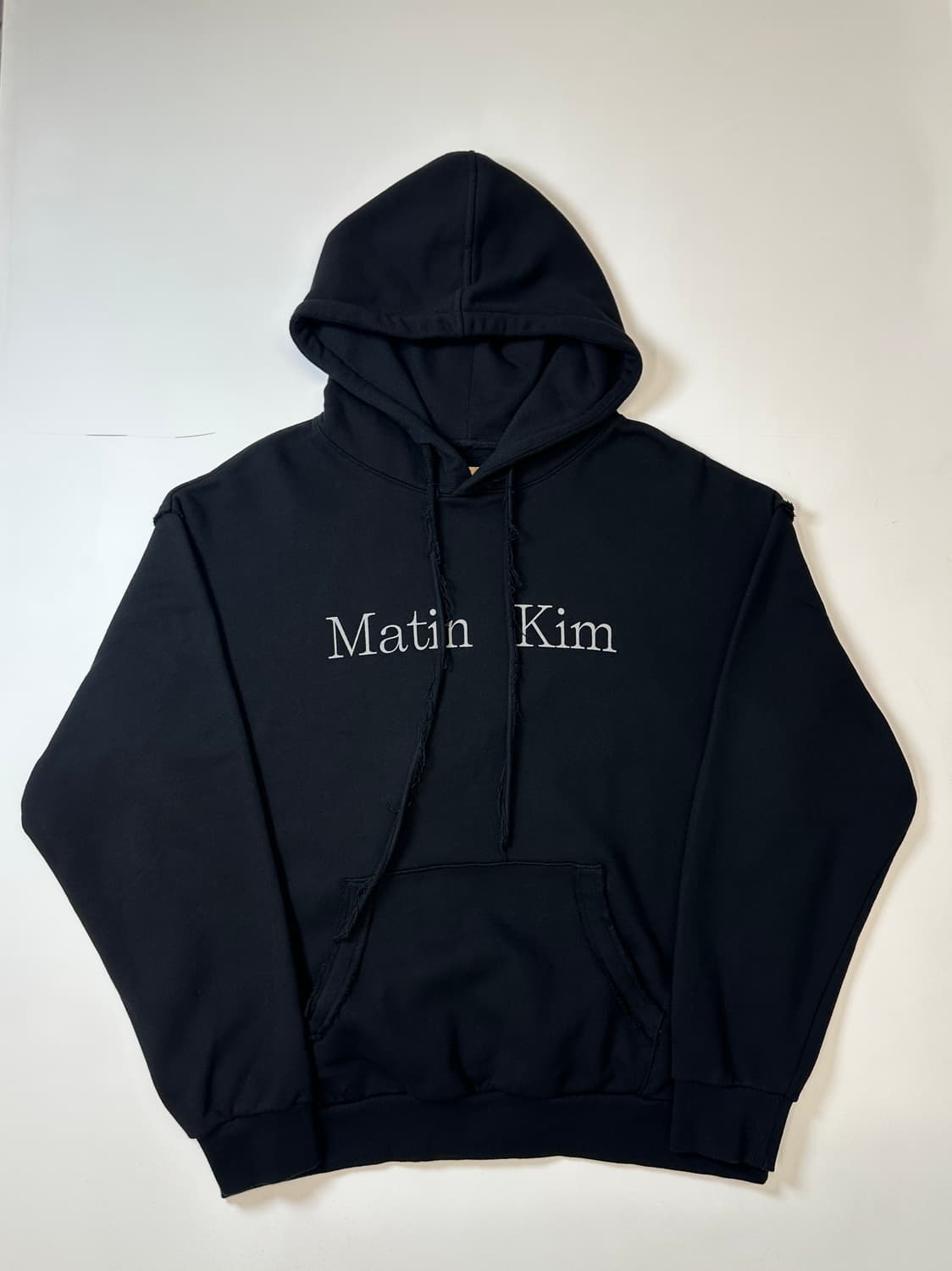 마땡킴 로고 커팅 후드  상품이미지1