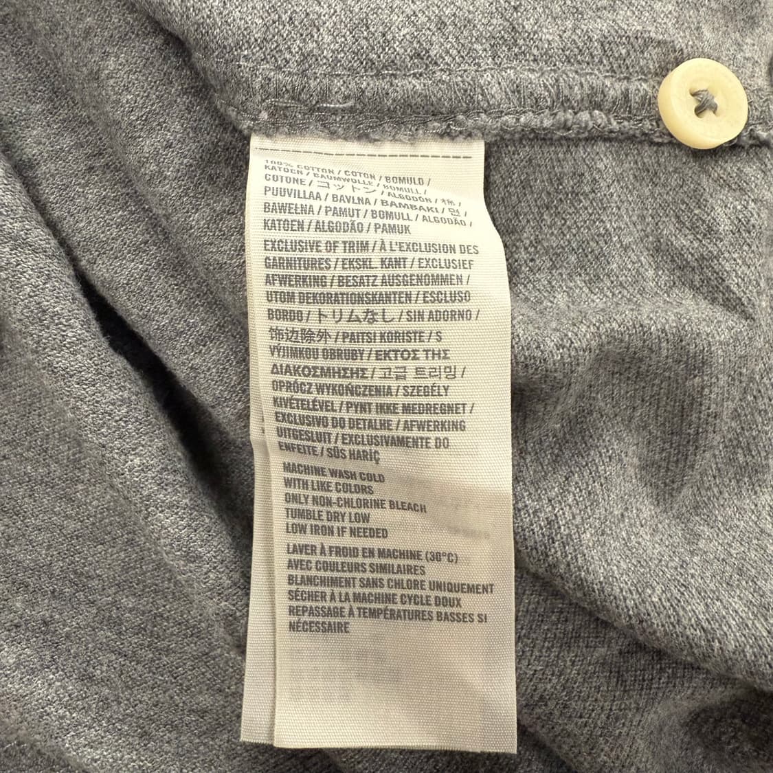 아베크롬비 그레이 PK 카라 반팔 티 상품이미지5