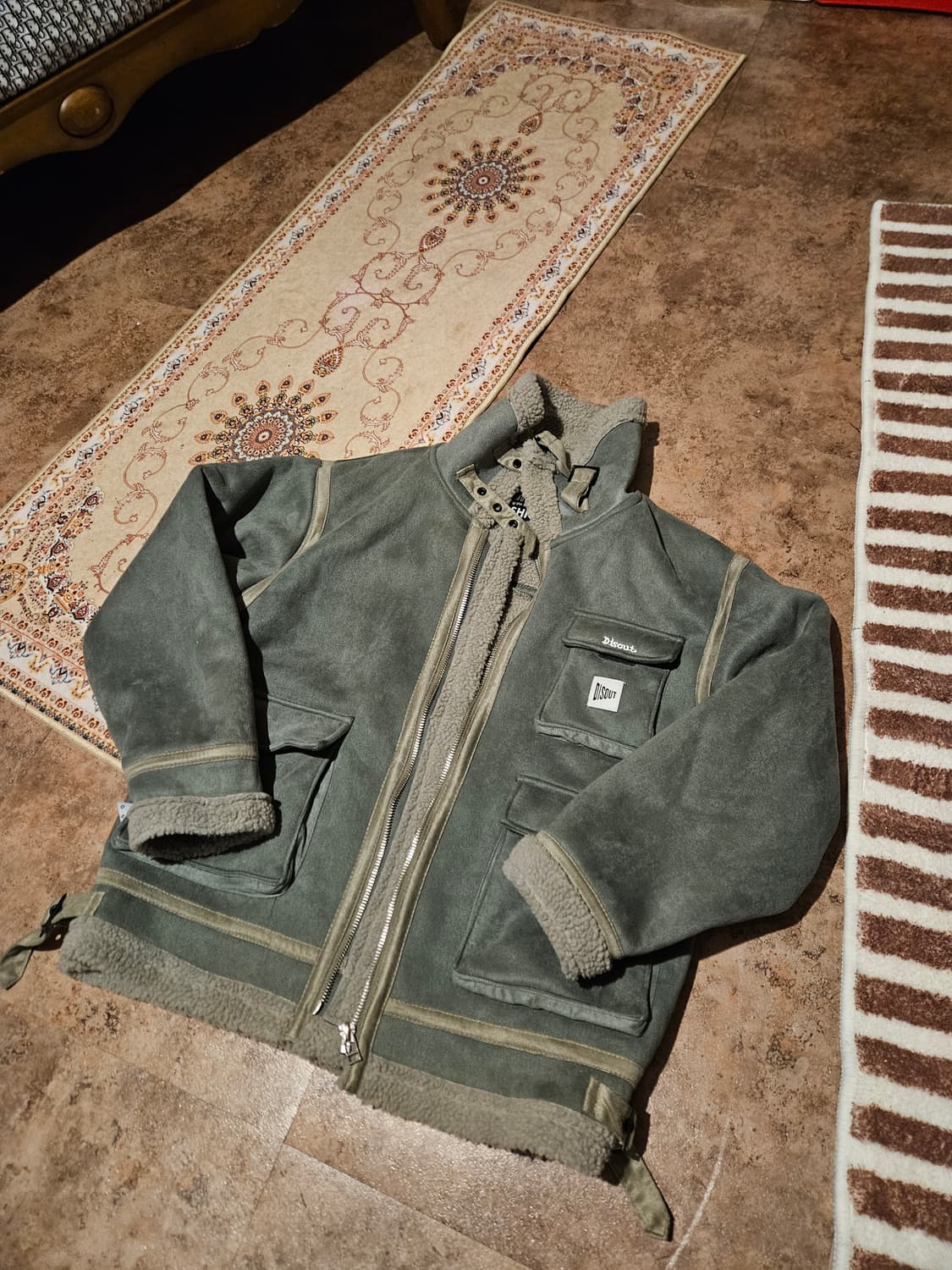 DISOUT 무스탕 양털 자켓 상품이미지1