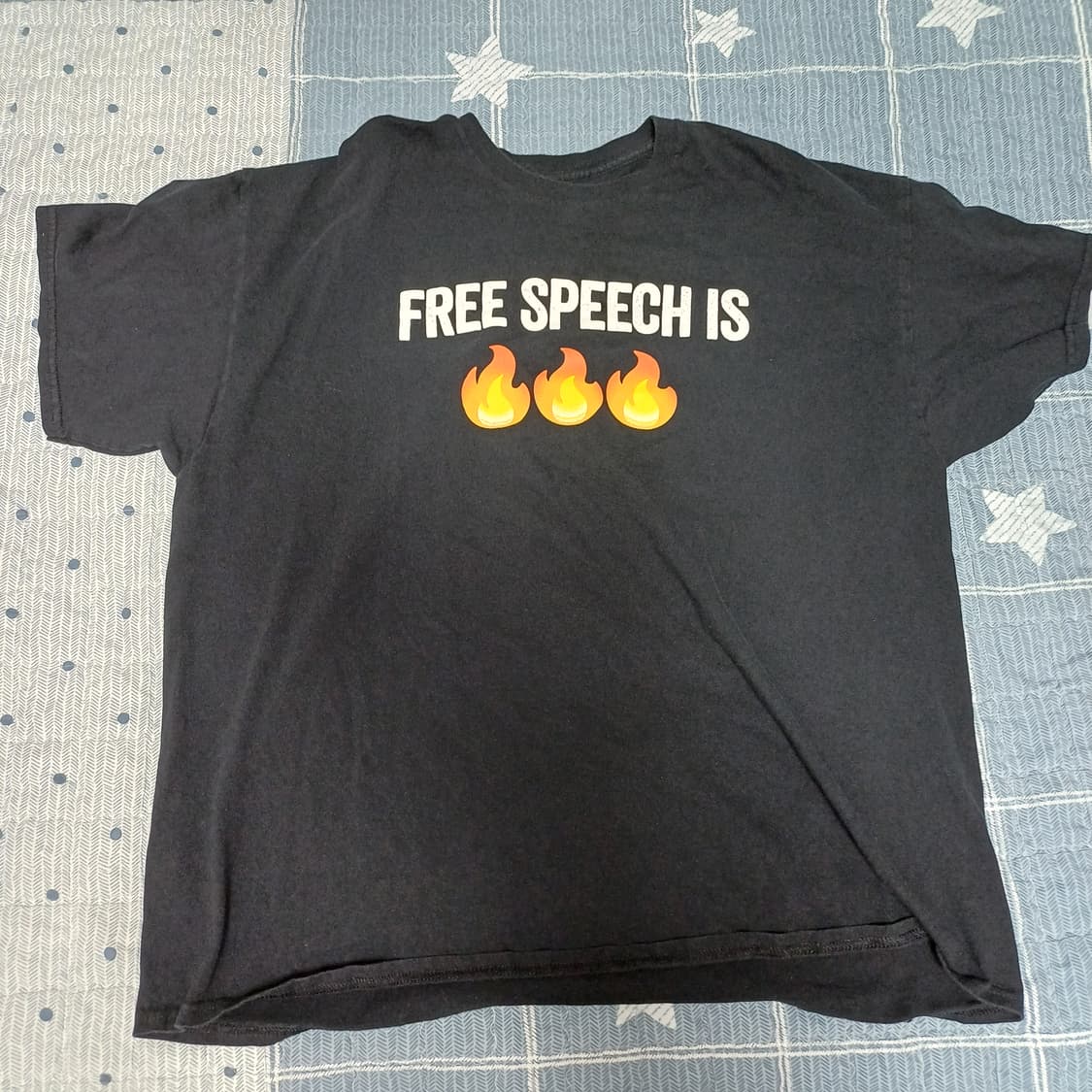 빈티지 길단 FREE SPEECH IS FIRE 반팔 티셔츠 XXL 상품이미지1