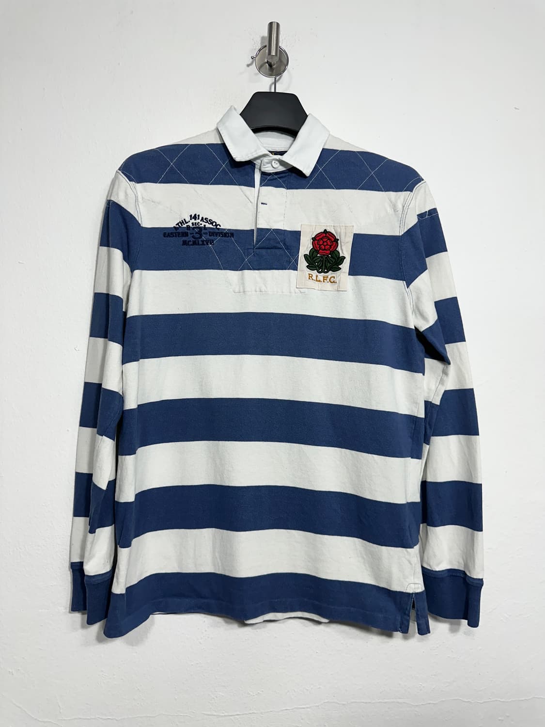 스트라이프 럭비티 긴팔R.L.F.C M사이즈 상품이미지1