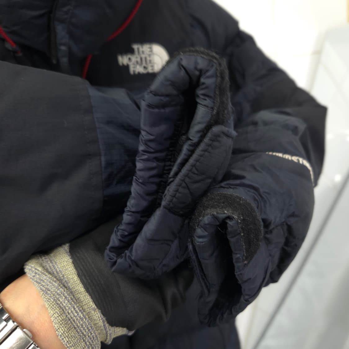 55-66/100 노스페이스 써밋 윈드 스토퍼 구스다운 푸퍼 패딩 상품이미지3