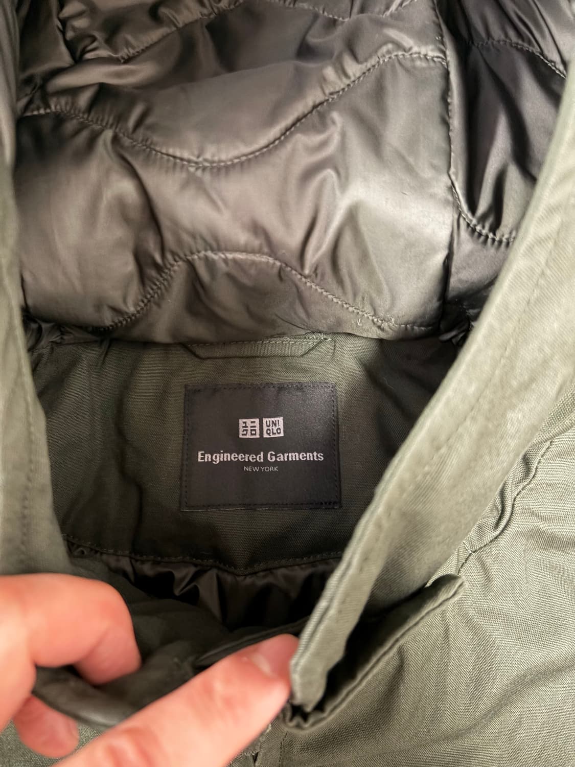 L) 유니클로 엔지니어드가먼츠 유틸리티자켓 올리브 상품이미지3
