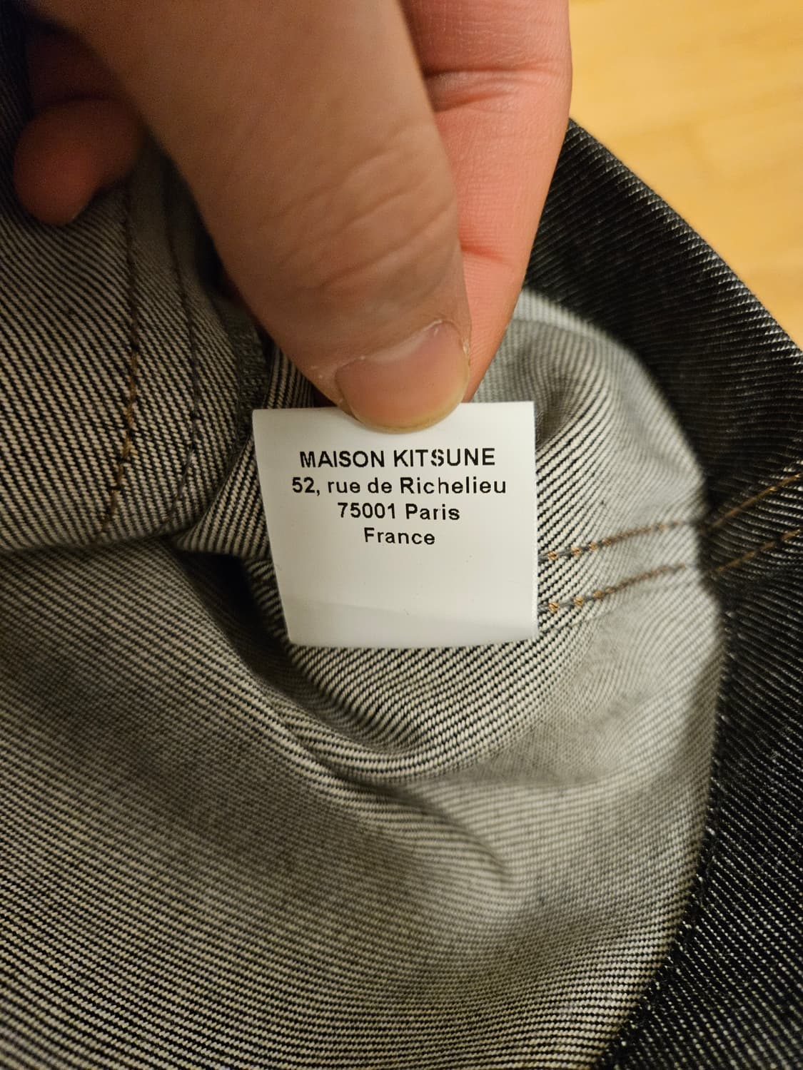 메종키츠네 데님 자켓 새상품 판매합니다! 상품이미지4