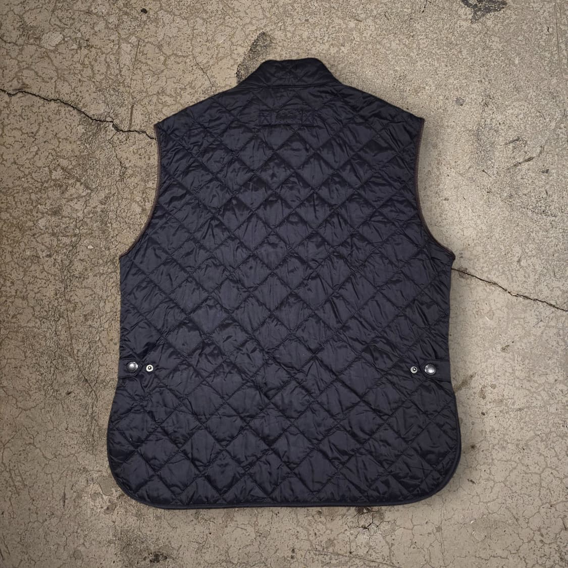 Barbour x 랜드로버 네이비 퀼팅 베스트 상품이미지10