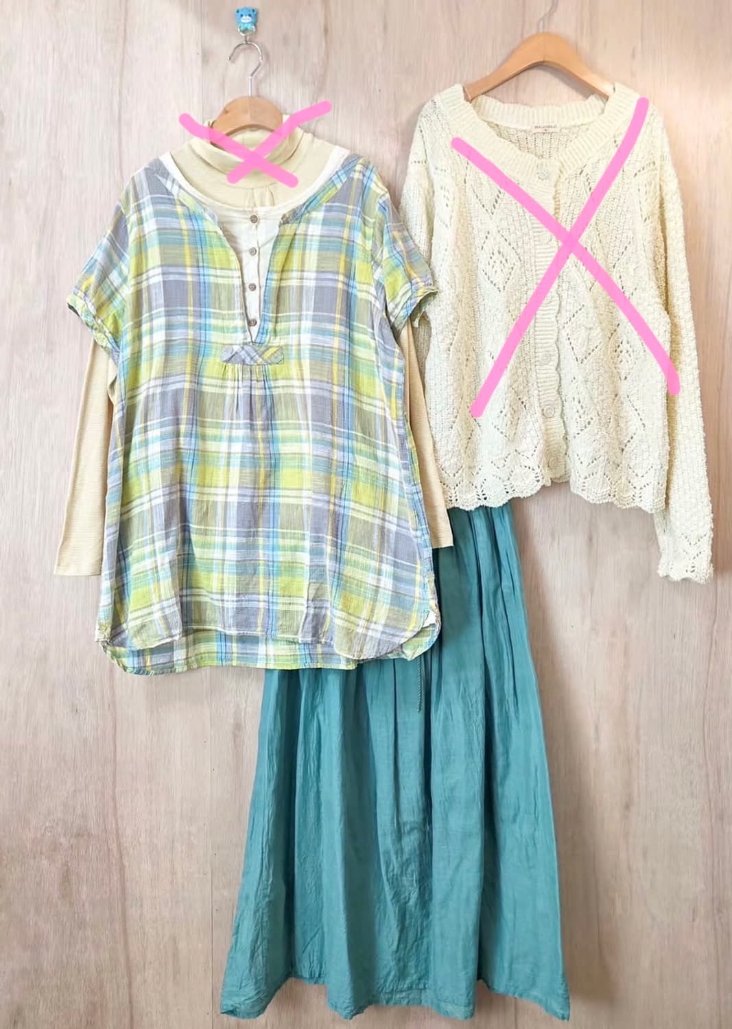 또순네 빈티지 반팔 블라우스 + 스커트 세트 상품이미지1