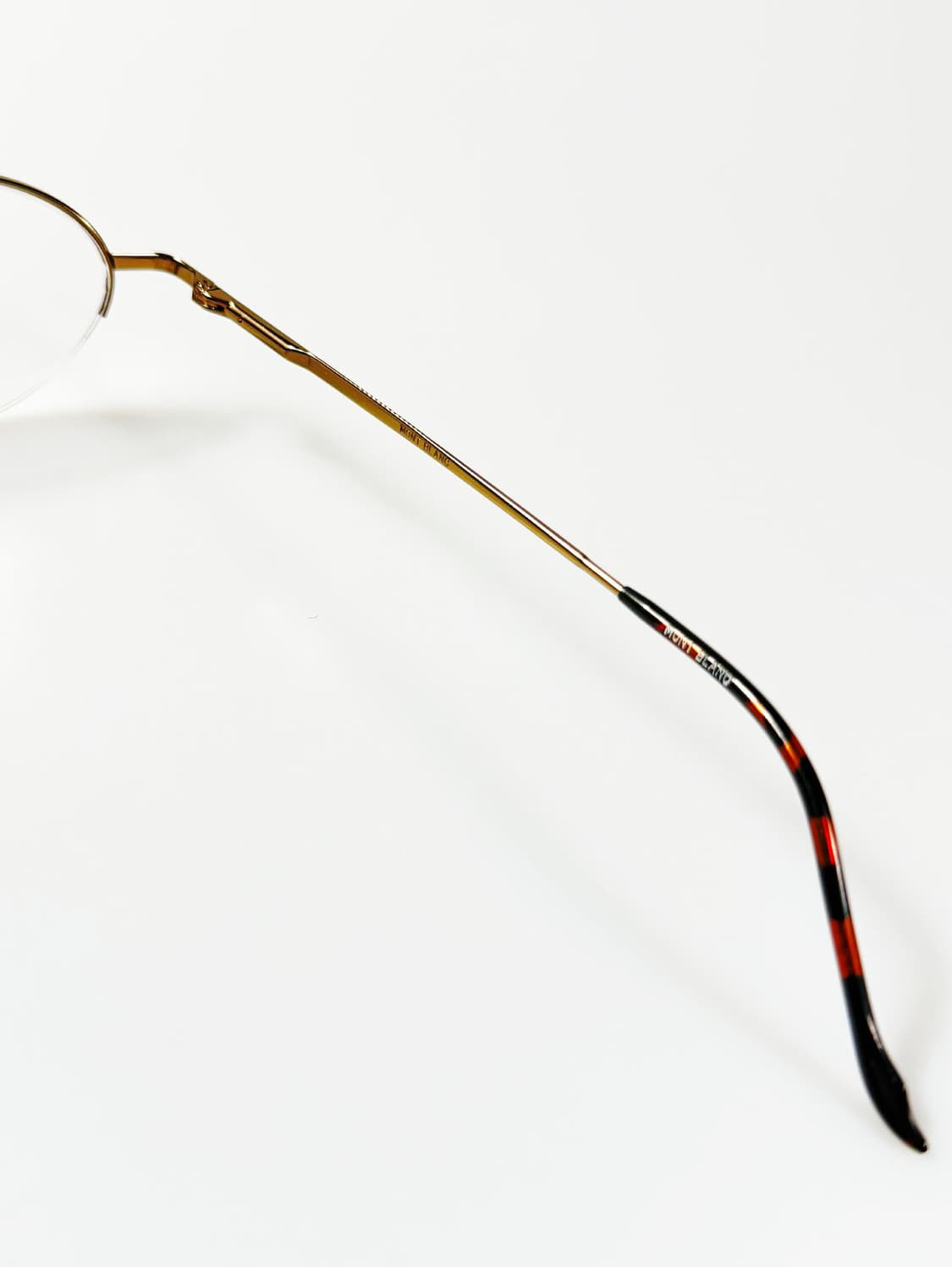 MONT BLANC PARIS 골드 오벌 반무테 빈티지 안경 상품이미지6