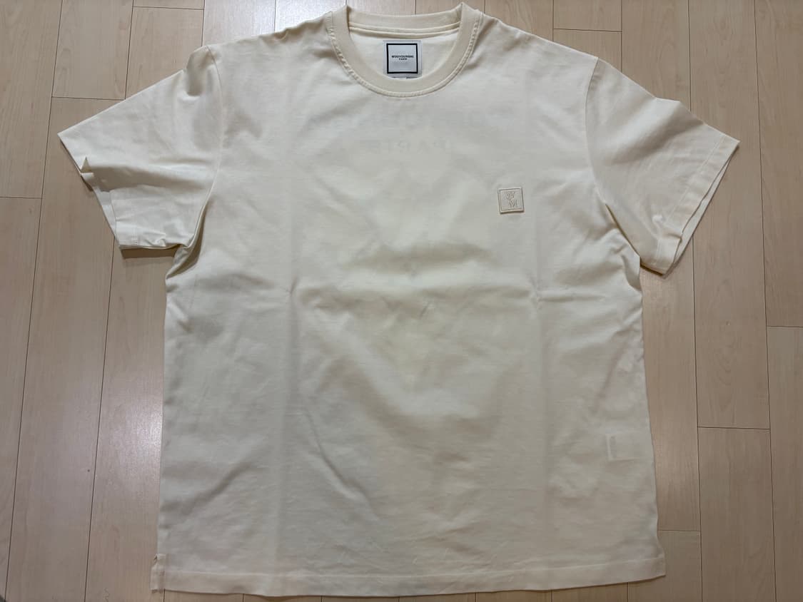 우영미 플라워 반팔 아이보리 50사이즈 상품이미지1