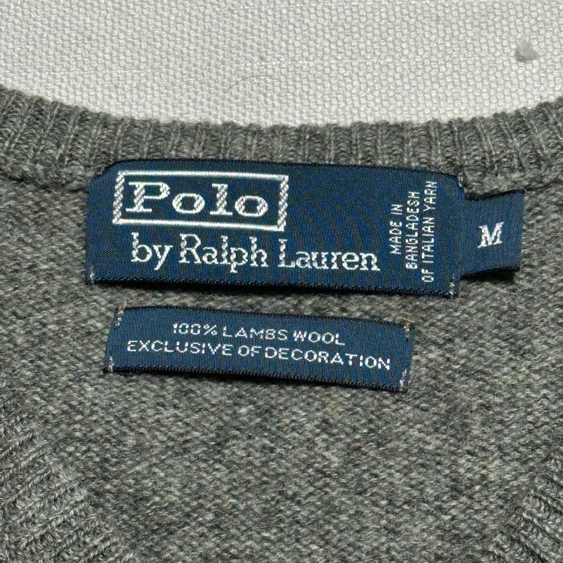 M 폴로랄프로렌 램스울 브이넥 니트 상품이미지4
