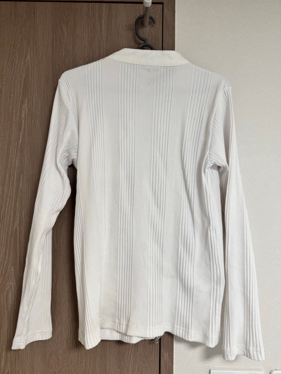 {Agate Label} Ribbed Eyelet Moto Jacket 상품이미지3