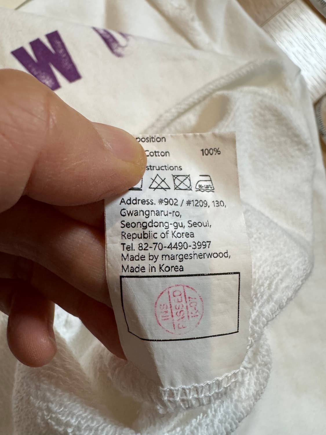 새상품 마지셔우드 크롭 스웻셔츠 상품이미지8