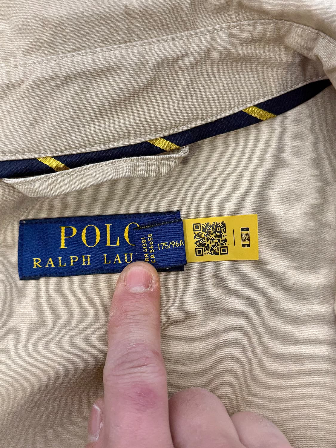 폴로 랄프로렌 베이지  코튼쉘 옐로우 포니 베이포트 자켓 상품이미지8