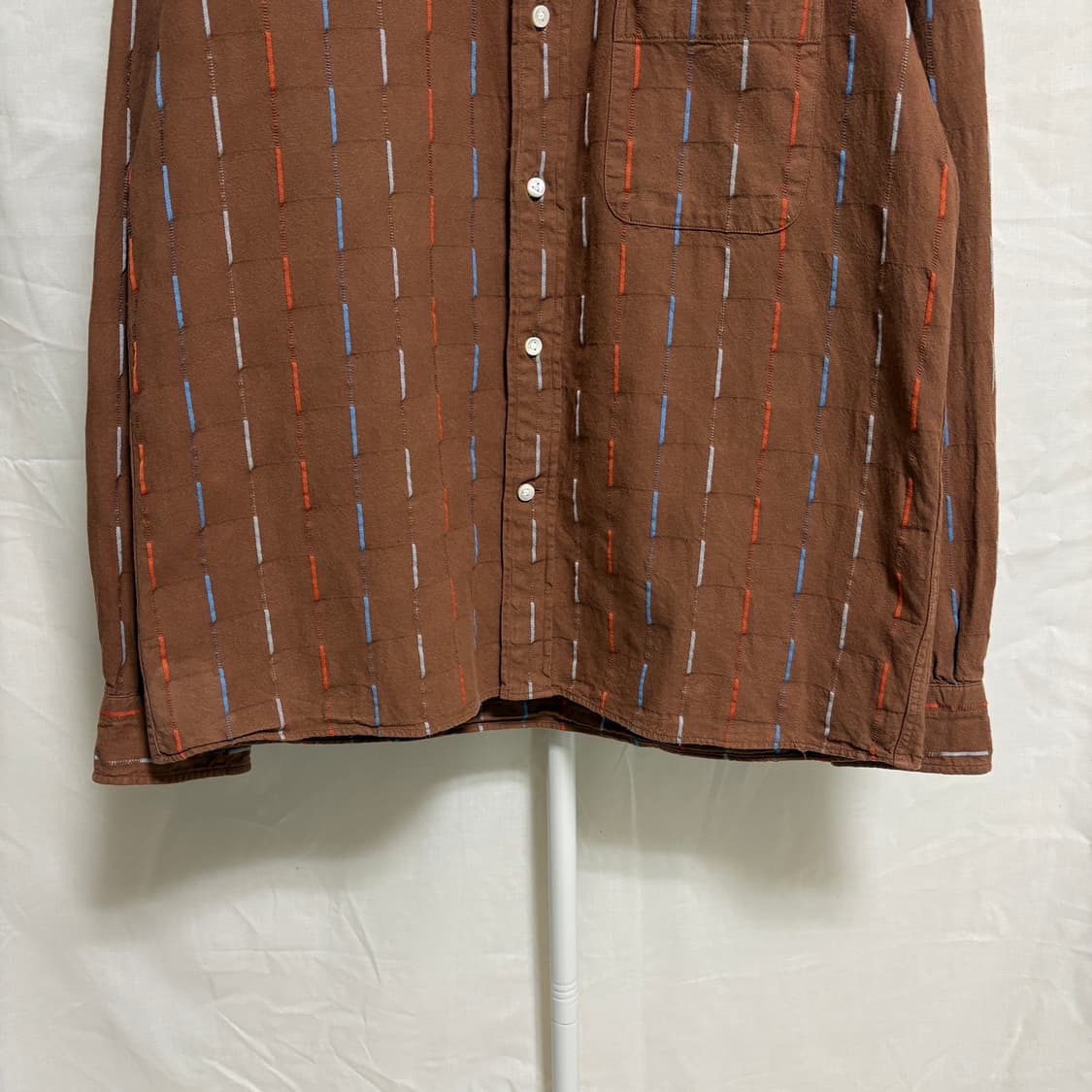 슈가케인 네이티브 아메리칸 스트라이프 셔츠 / 브라운, M 상품이미지3