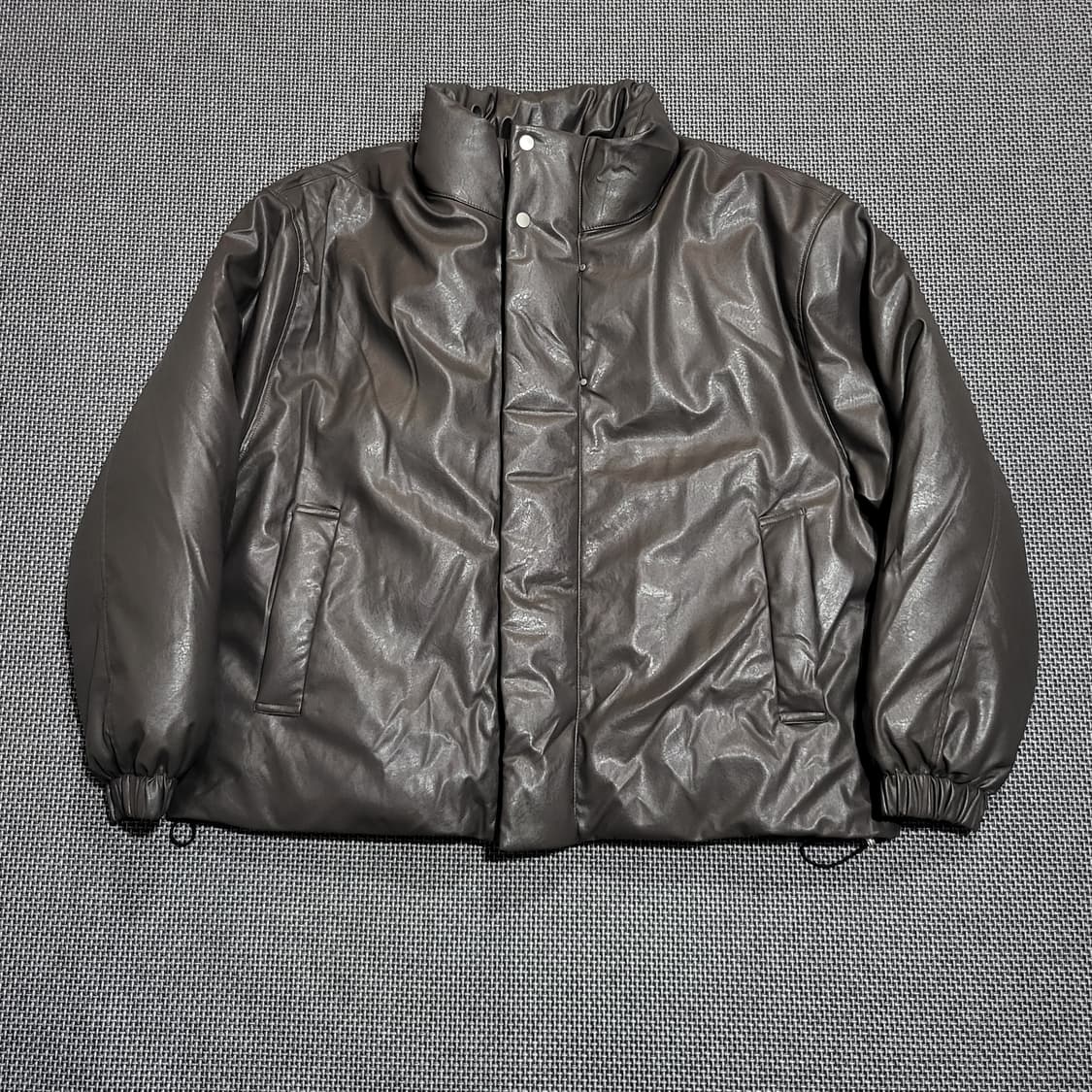 자라 페이크레더 패딩 점퍼 (XL) 상품이미지1