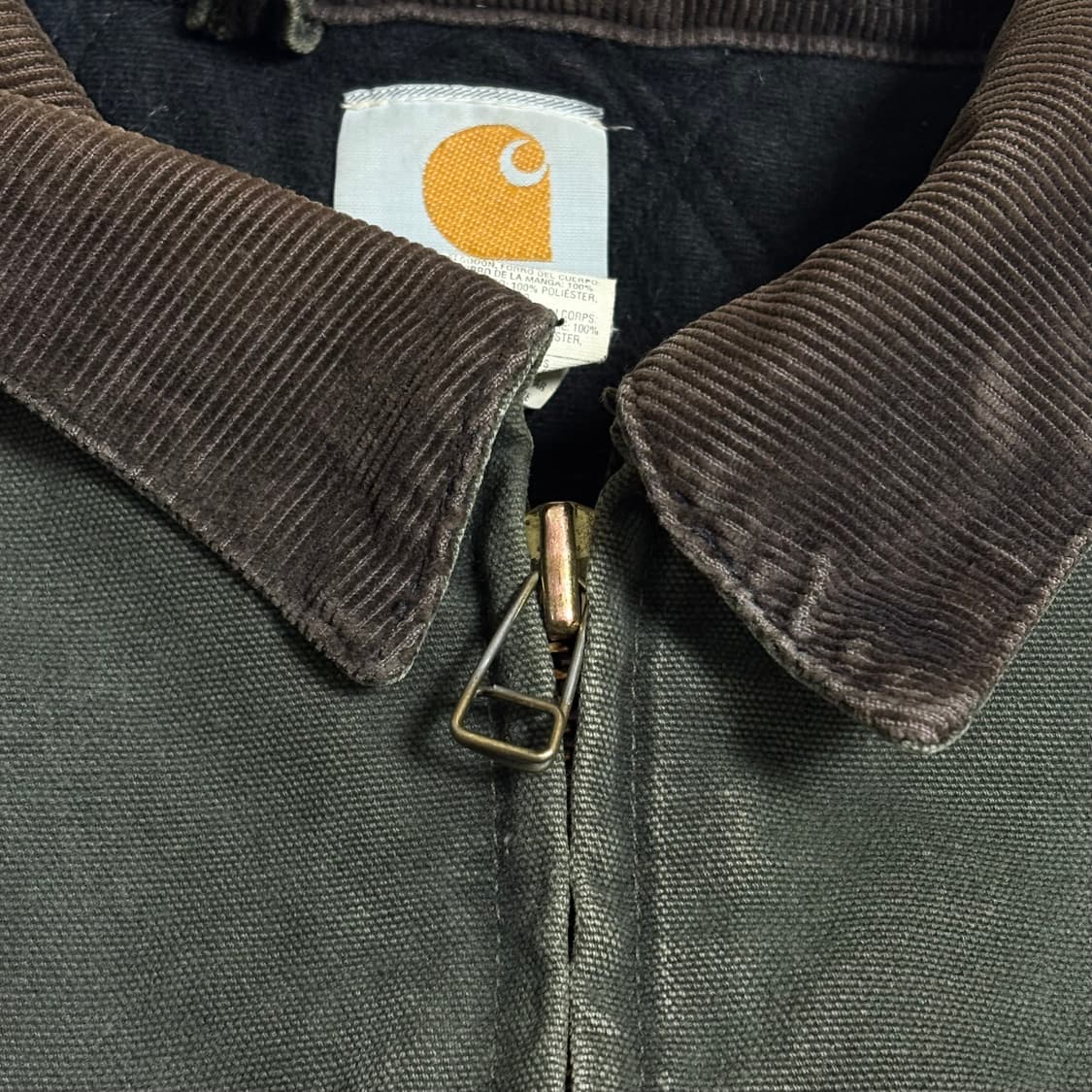 🇲🇽 00s 칼하트 J14 산타페 자켓 모스그린 상품이미지3