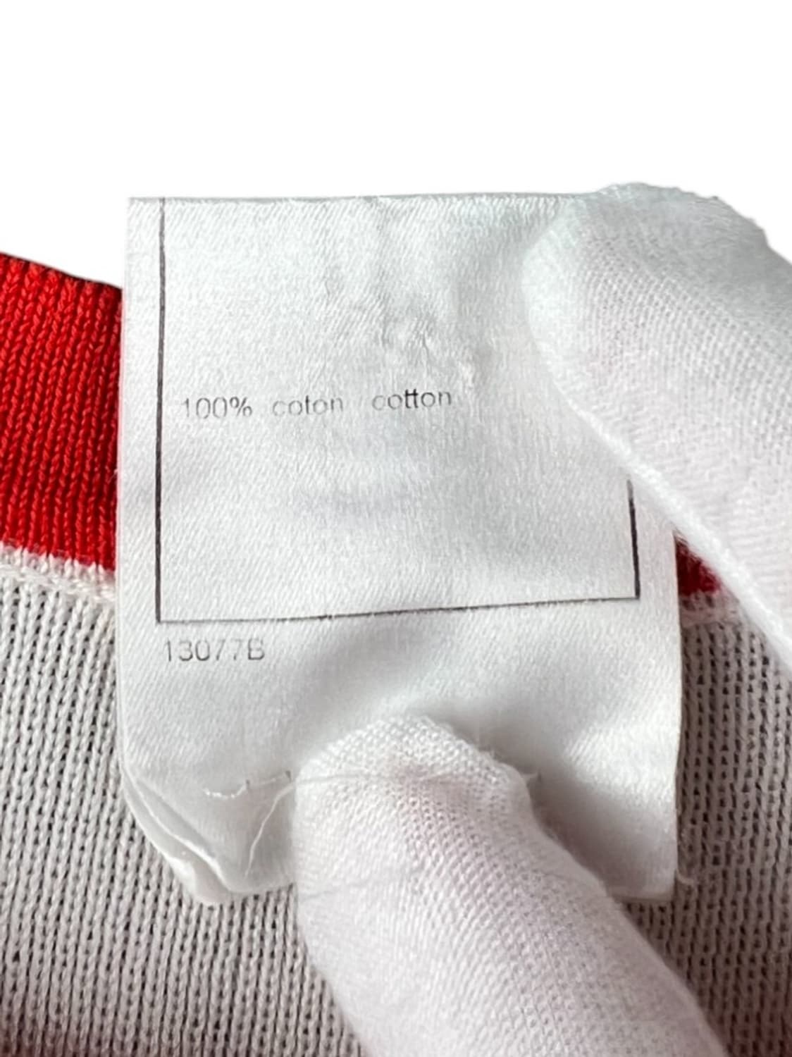 샤넬 니트 베스트 레드 화이트. 조끼 민소매 슬리브리스 상품이미지5