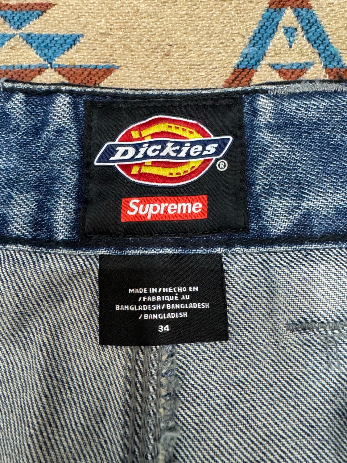 [34] 슈프림 x 디키즈 코듀라 카고 팬츠 데님 - 25FW 상품이미지3