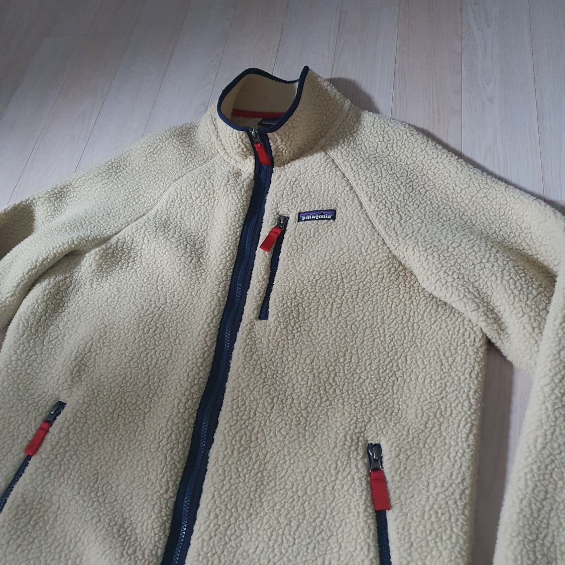맨즈L) 파타고니아 레트로 파일 플리스 후리스 집업 자켓 내츄럴 베이지 상품이미지6