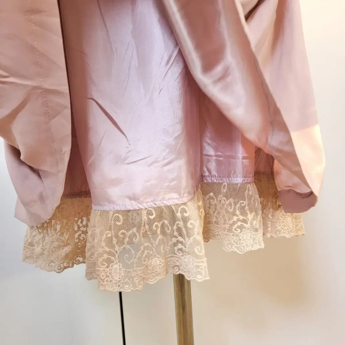 일본빈티지 발레코어 핑크원피스  상품이미지5