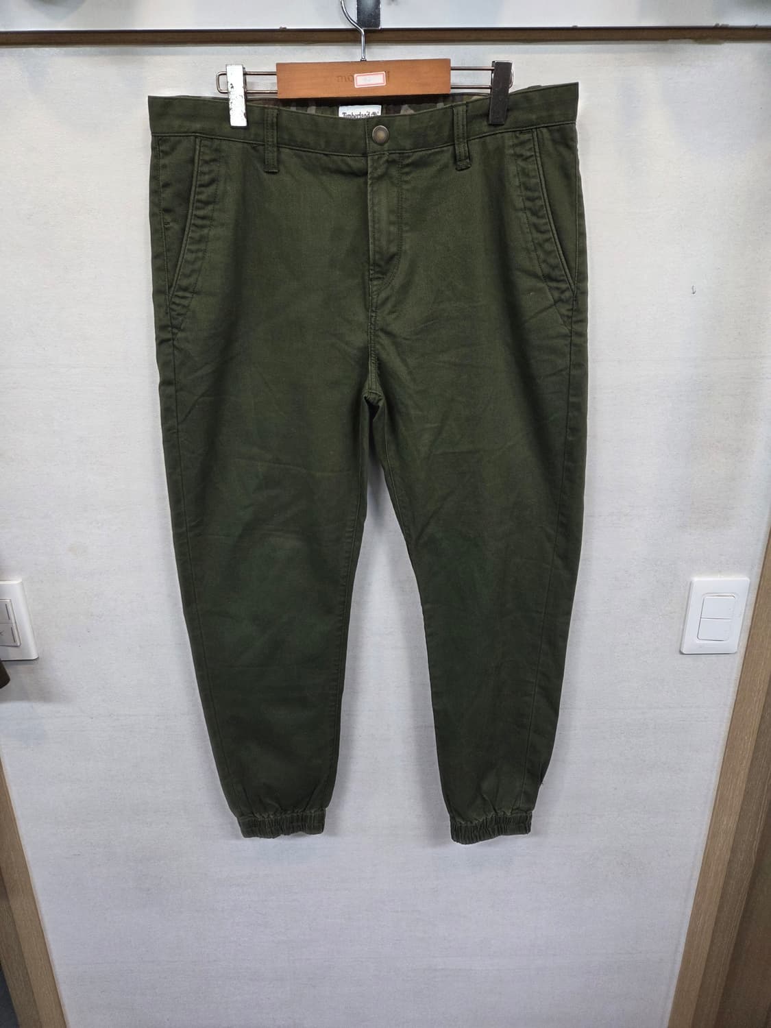 팀버랜드 슬림 테이퍼드 밀리터리 코튼 조거팬츠 34 상품이미지1