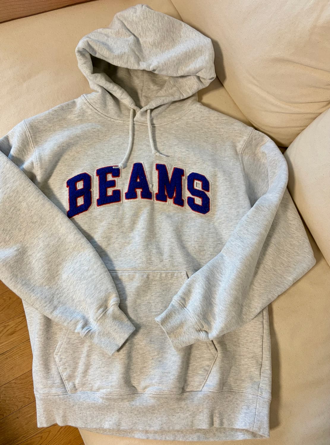 빔즈(BEAMS)의 애쉬그레이 후드티 m 상품이미지9