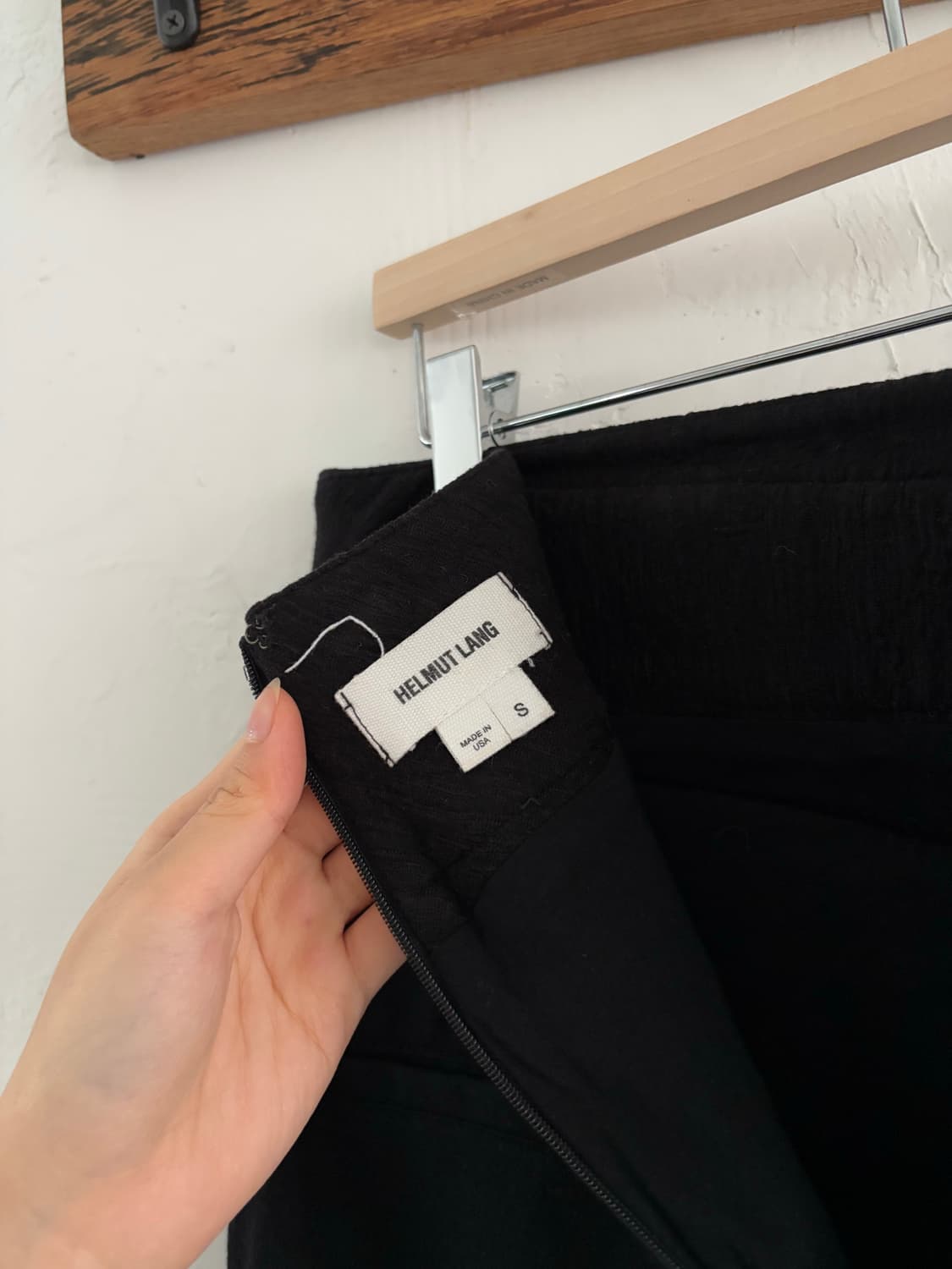 Helmut Lang 헬무트랭 블랙 미디 스커트  상품이미지9