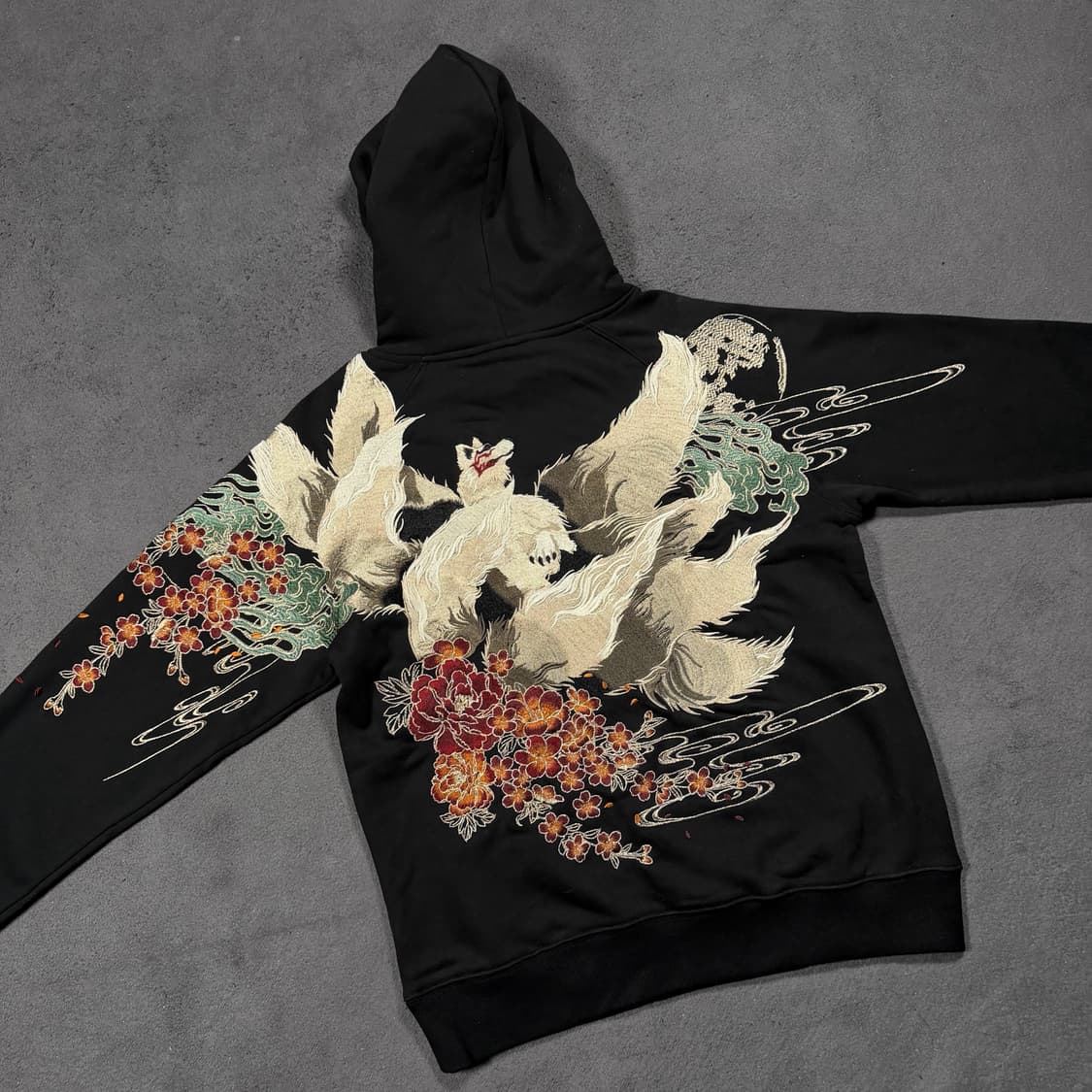 Satori 오리엔탈 자수 후드티 상품이미지1