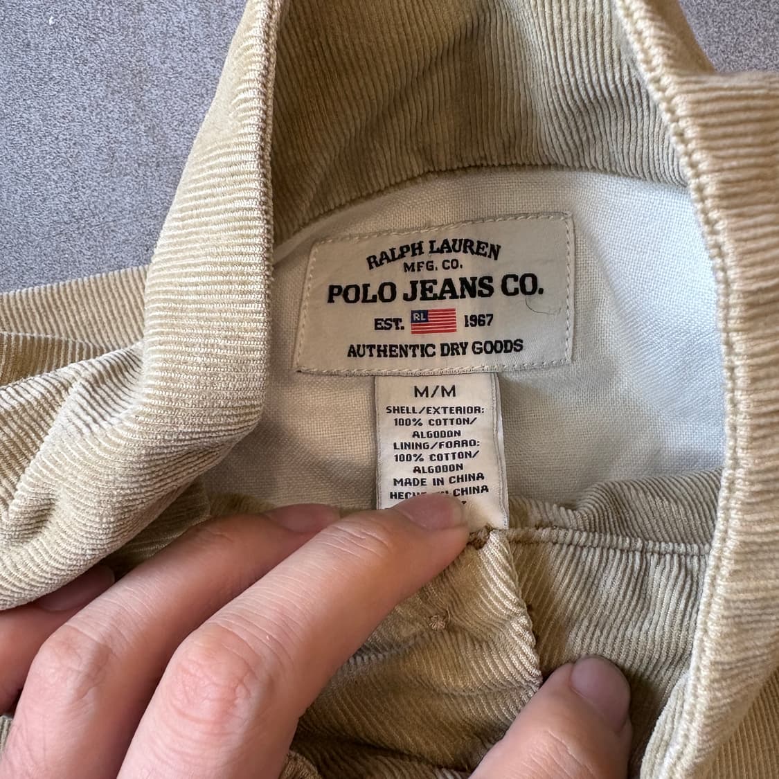 폴로 정품 진스 베이지 바라쿠다 자켓 상품이미지9
