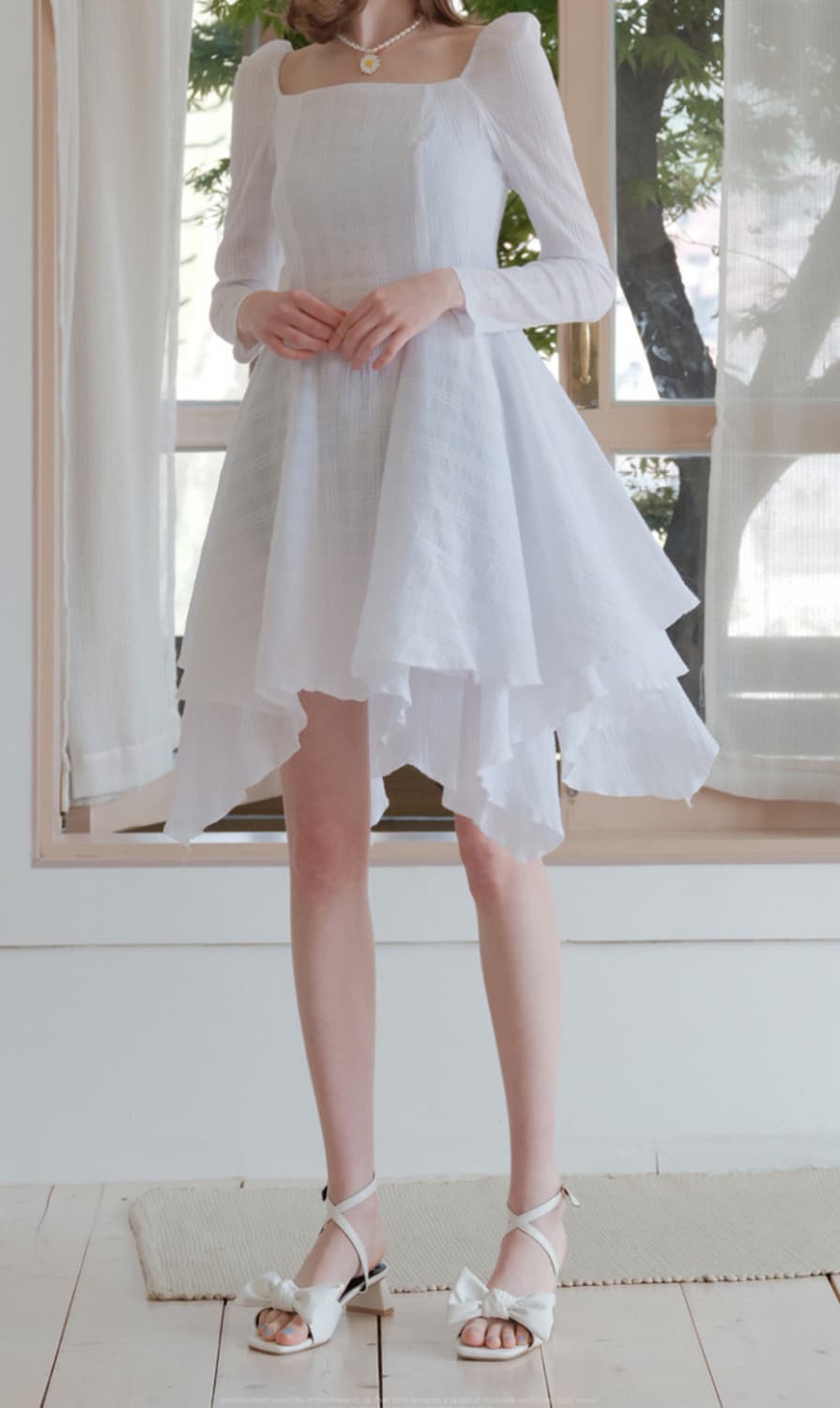 어반드레스 코튼 원피스 화이트  상품이미지5