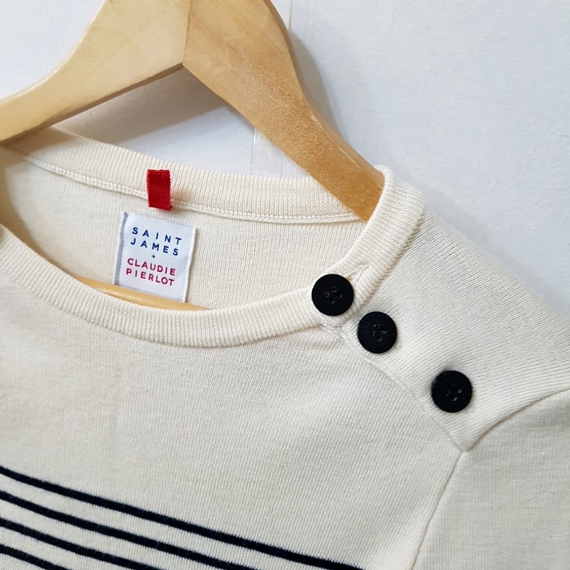 Saint James x CLAUDIE PIERLOT 울 니트 티셔츠 상품이미지2