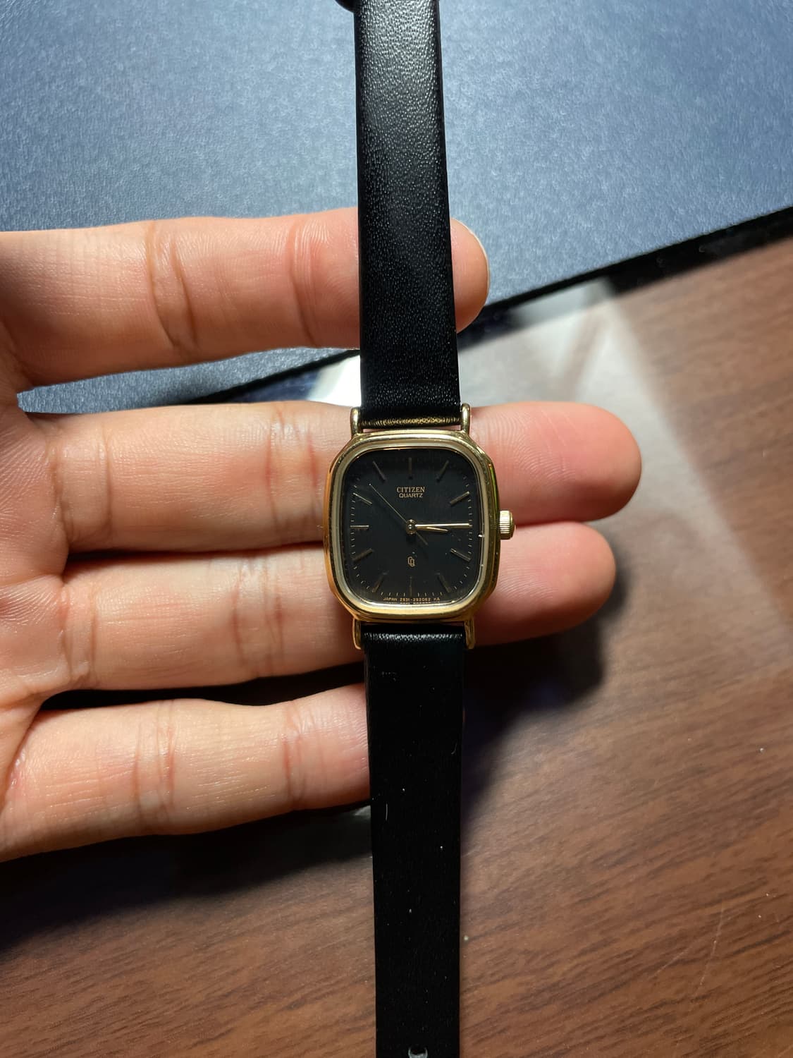 빈티지 시티즌 쿼츠 레더 시계 상품이미지8