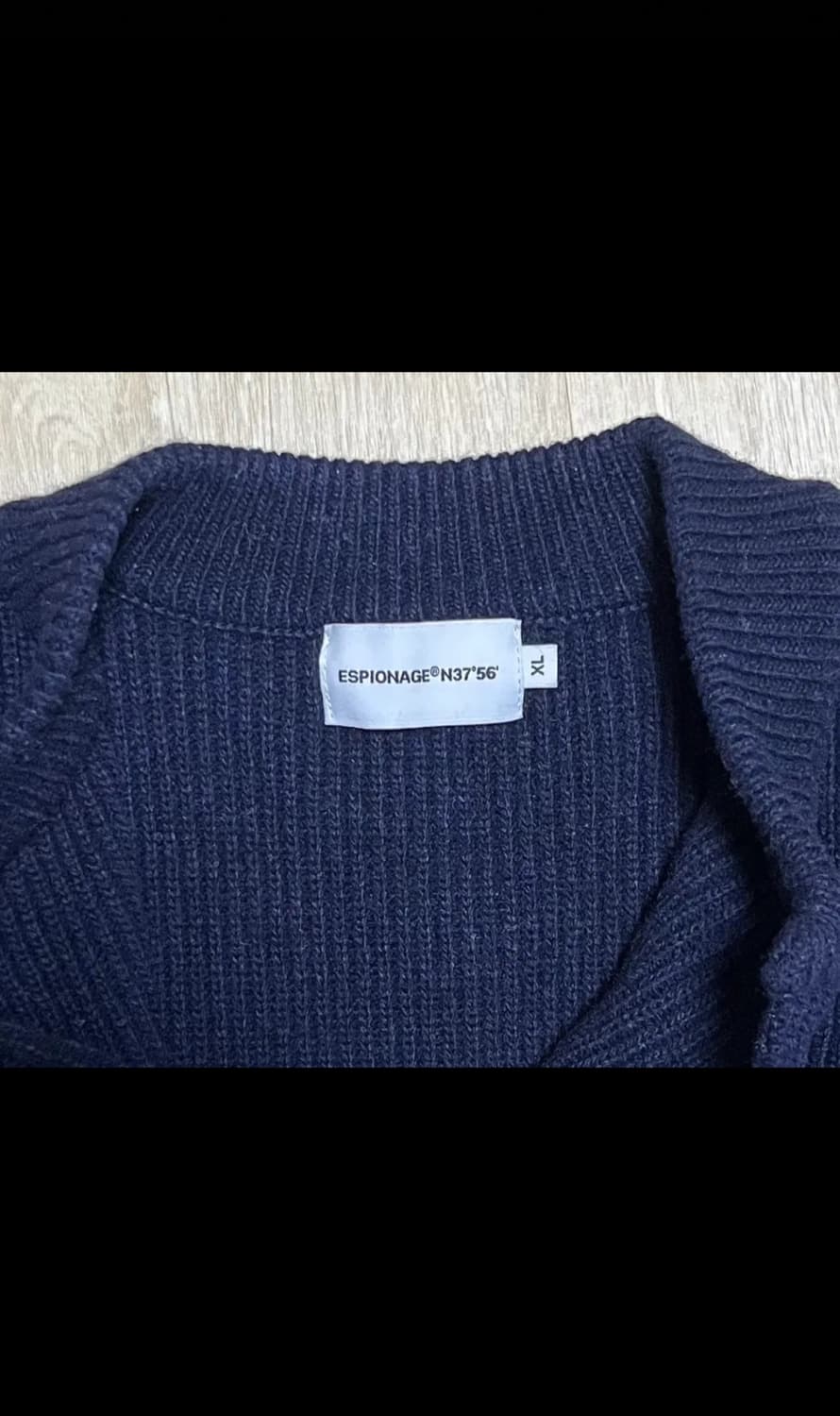 에스피오나지 밀러 헤비웨이트 가디건 네이비 XL 상품이미지2