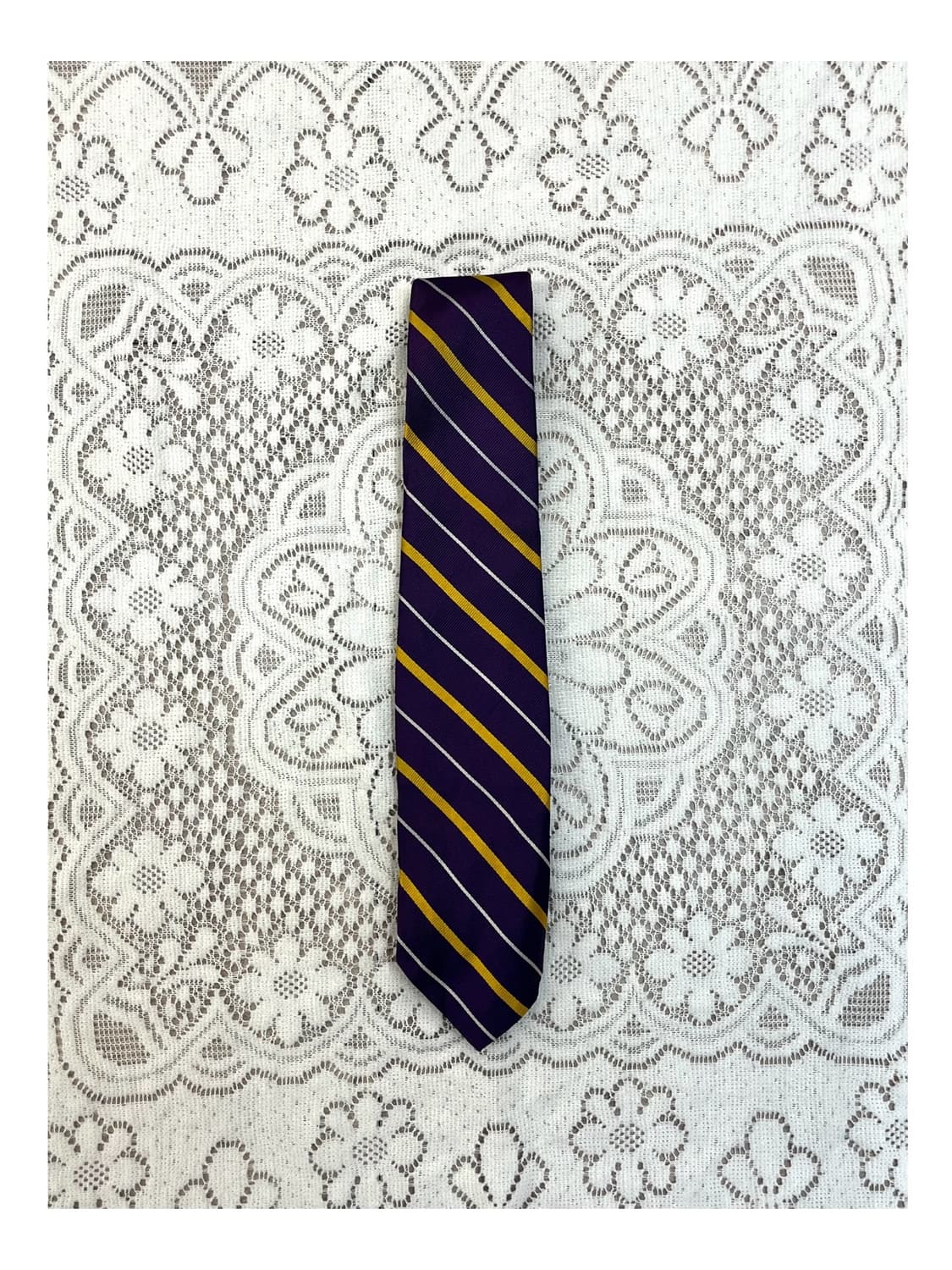 폴로 랄프로렌 스트라이프 넥타이 퍼플 #csz3132 상품이미지1