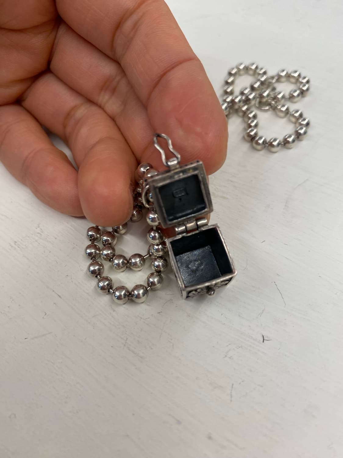 925 실버 볼체인 목걸이 상품이미지3