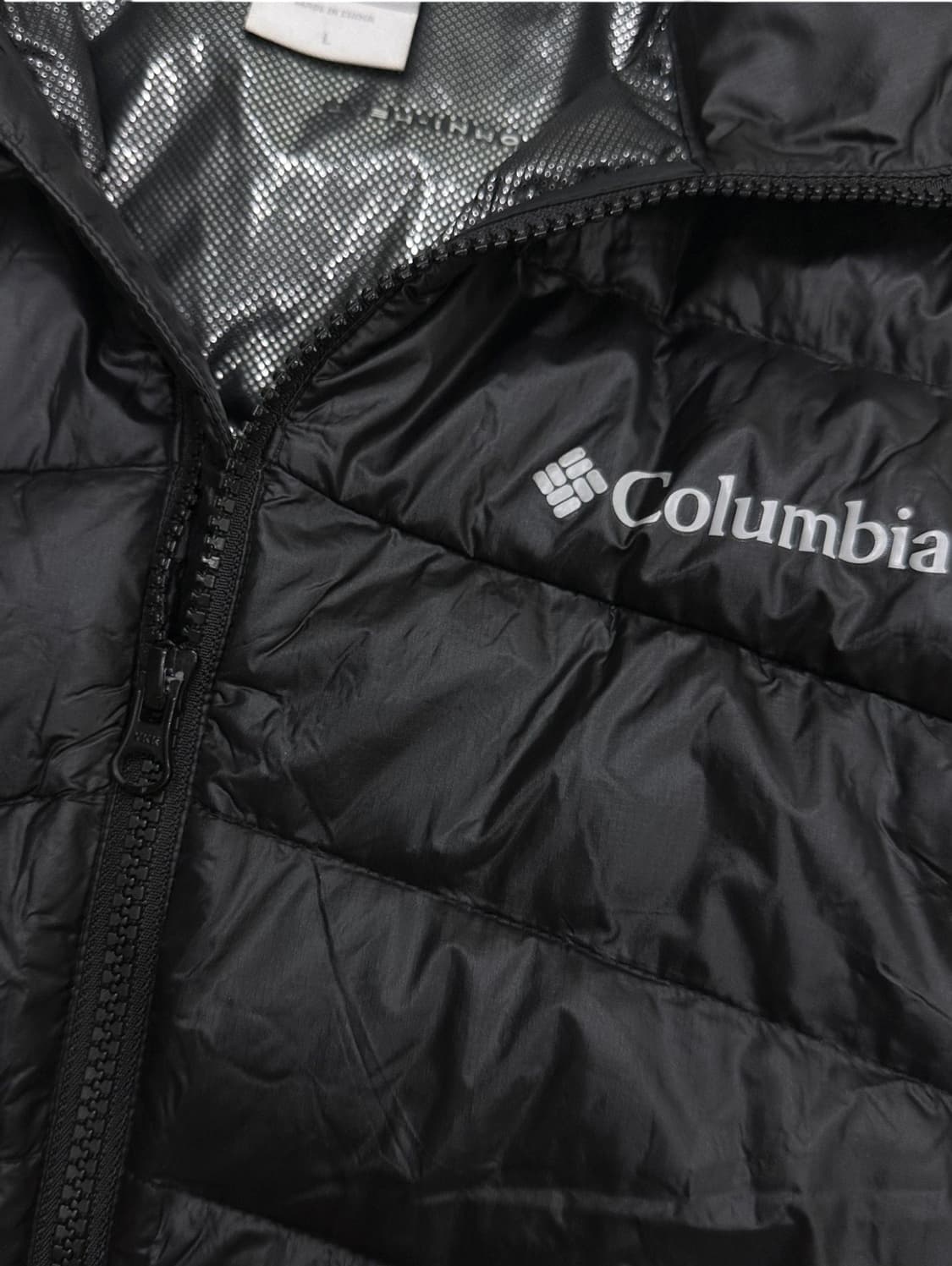 컬럼비아 옴니히트 구스다운 경량패딩 블랙 (L) 상품이미지4