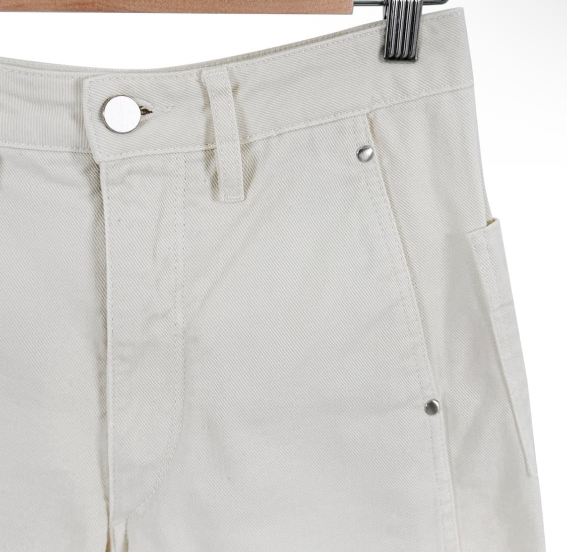 [34] 르메르 여성 파이브 포켓 트위스트 워크웨어 데님 팬츠 아이보리 상품이미지5