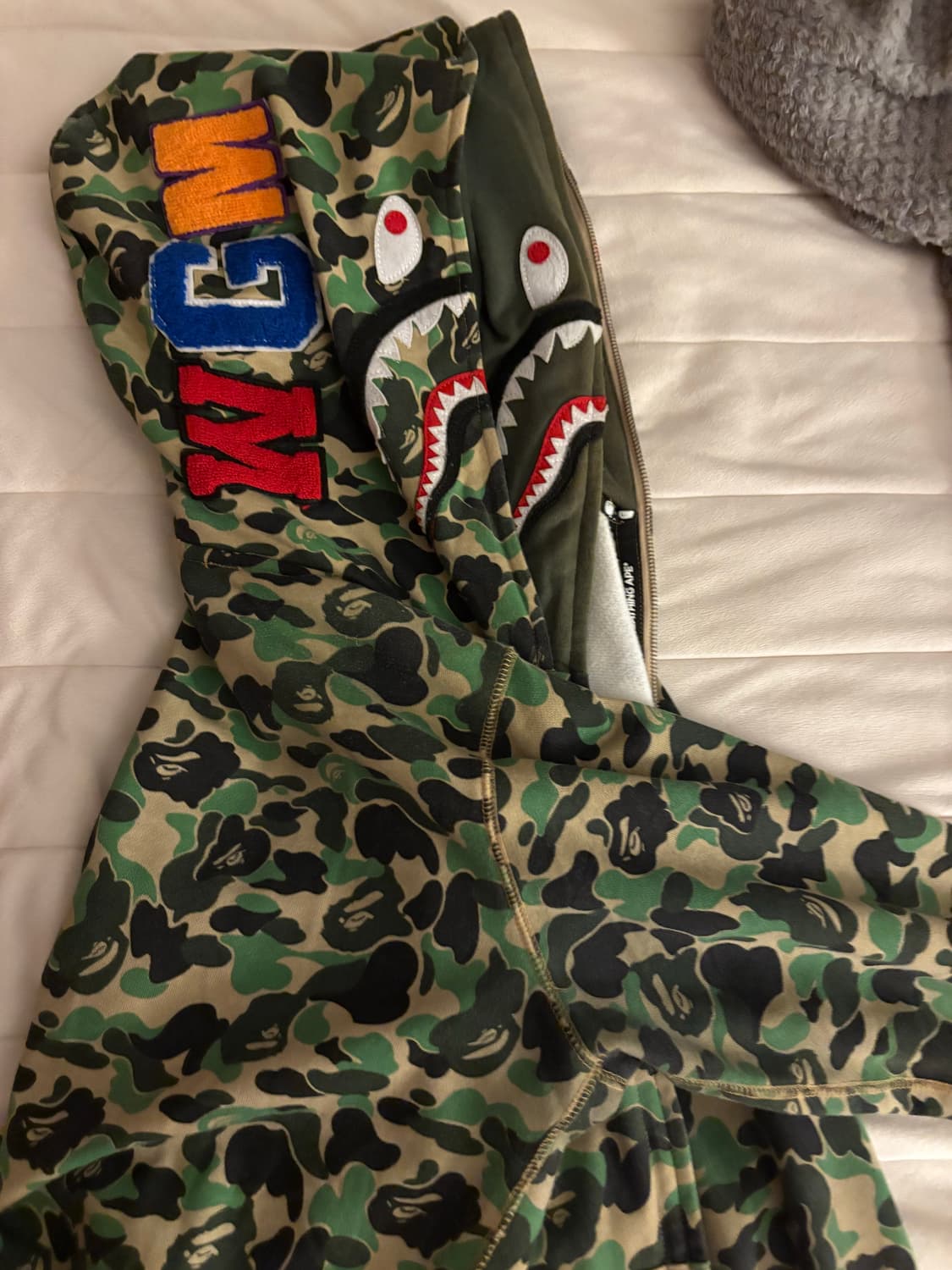 베이프 더블카모후드집업 상품이미지2