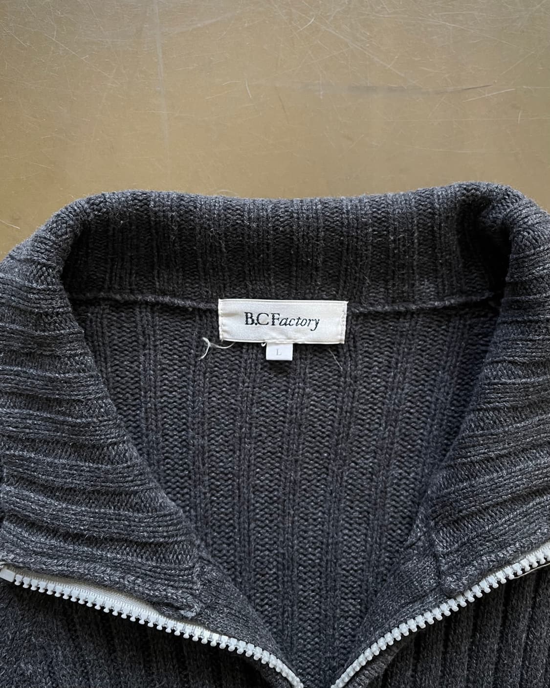 90-00s B.C Factory Golgi Knit Zip-up 상품이미지5