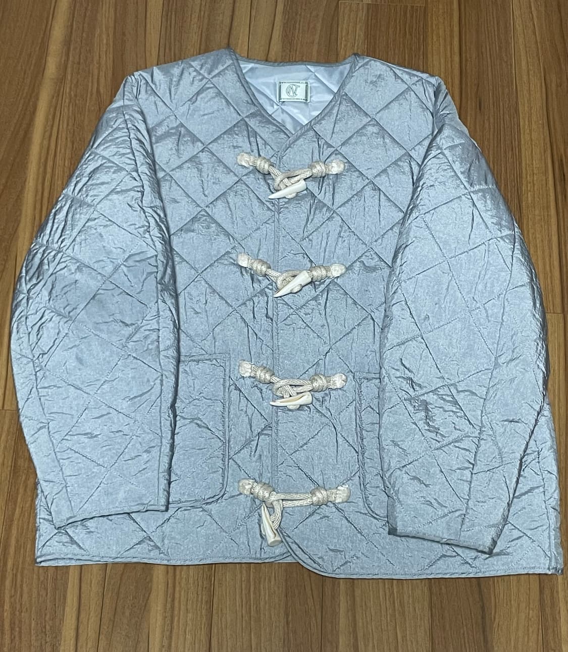 nocontent 노컨텐츠 퀄팅 라운드 점퍼(라이트블루 상품이미지1