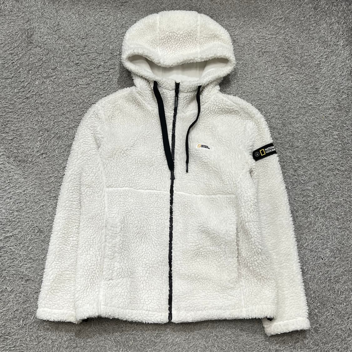 [90-95] 내셔널지오그래픽 양털 후리스 후드집업 상품이미지2