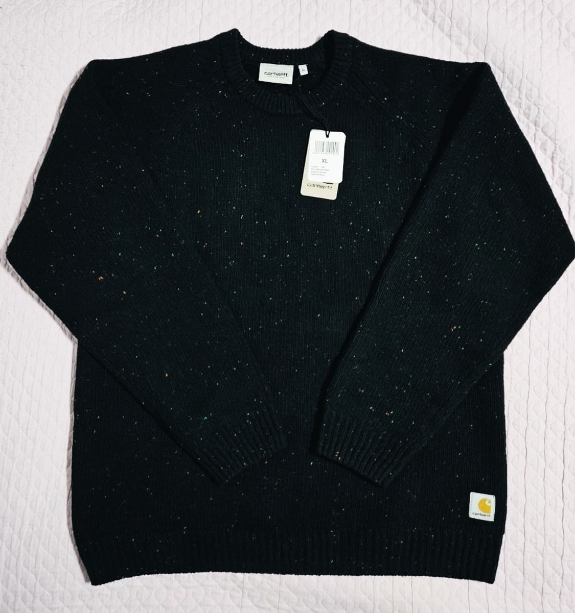 [XL]칼하트 앵글리스틱 니트 스웨터 블랙 상품이미지1