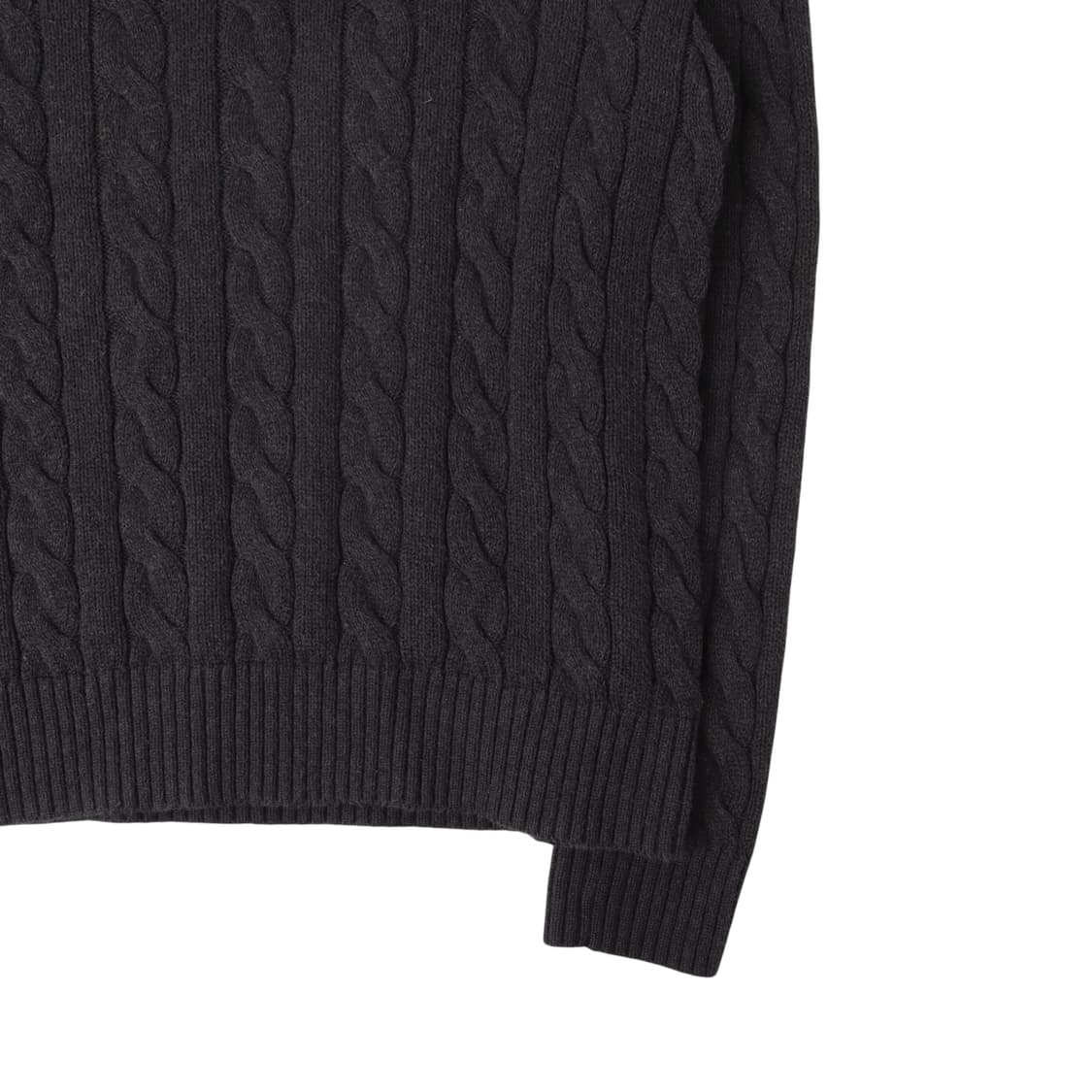 폴로 랄프로렌 QR 챠콜 베이직포니 케이블 니트 상품이미지4