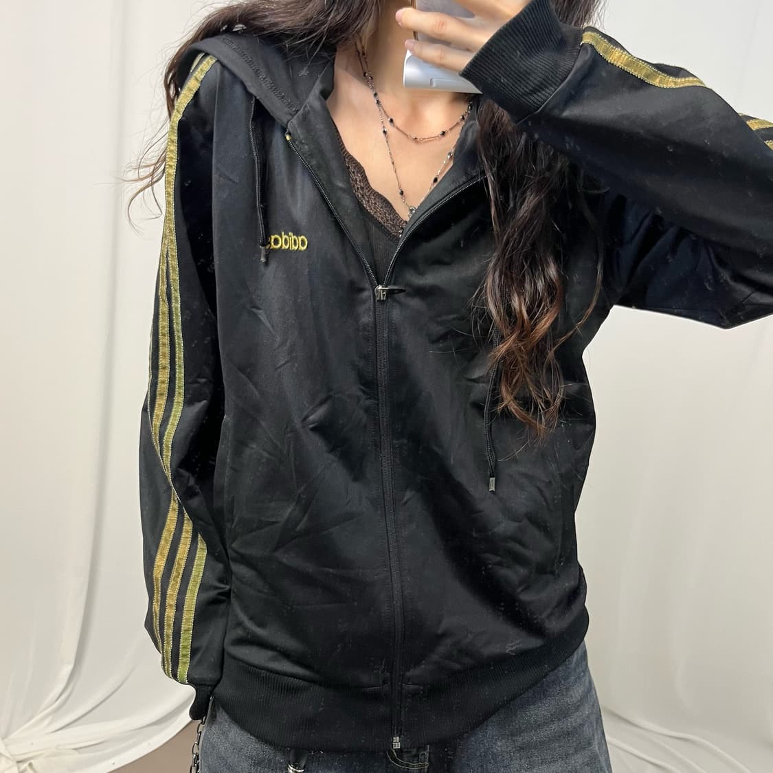 Adidas black hood jersey  상품이미지3