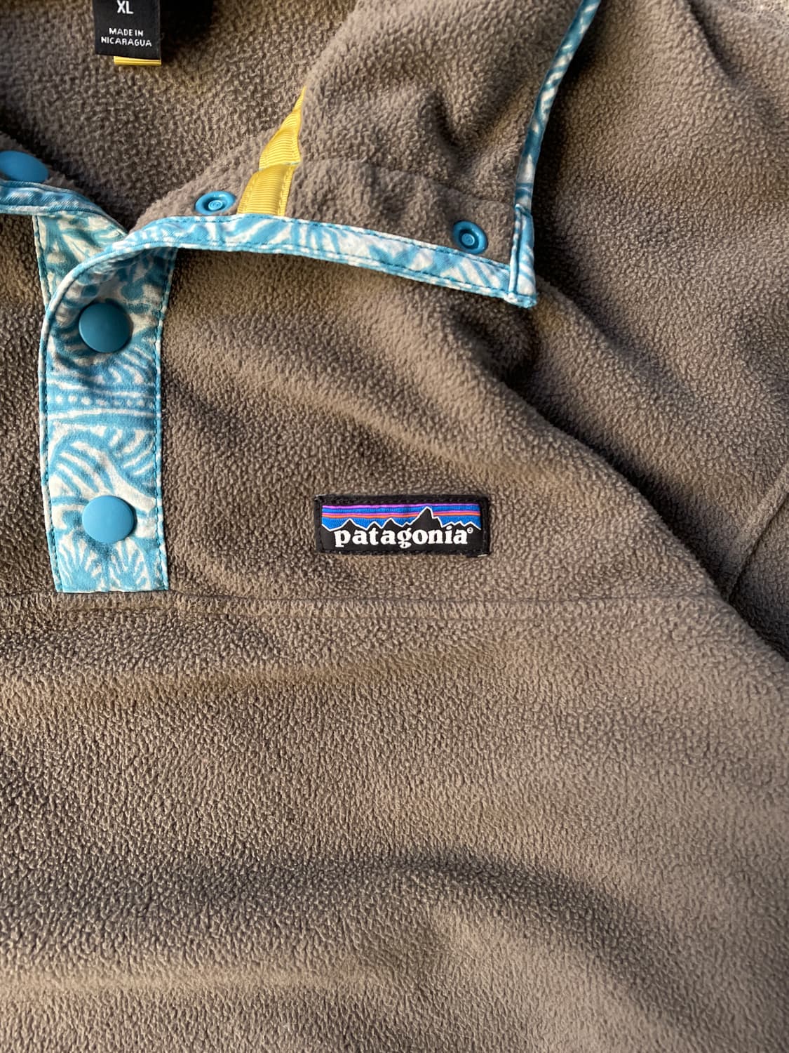 Patagonia Micro D Brown&Sky Blue Fleece  상품이미지4